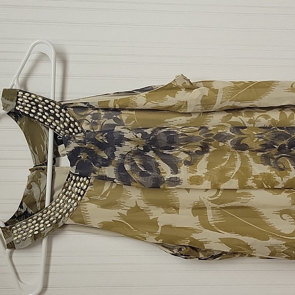 Cassee's Elegant Sleeveless Floral Dress. Womens Medium. Sheer, Lined NWT - Picture 2 of 6